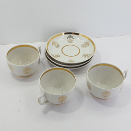 Три чайные пары, советский фарфор, цена за предмет